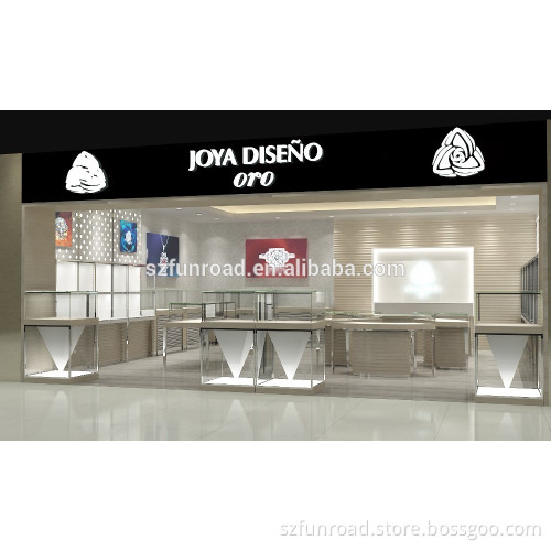 customized jewelry store design jewelry display case for store decoration